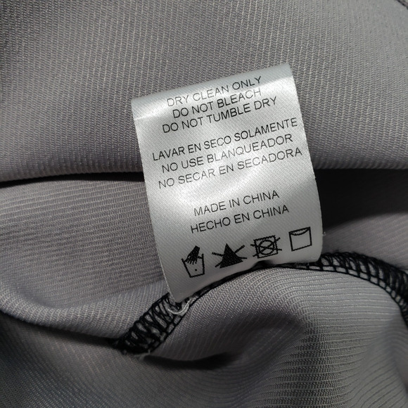 Go Destination Casual Button-Up Shirt Mens Large Gray Black Two Tone Long Sleeve - Picture 9 of 16